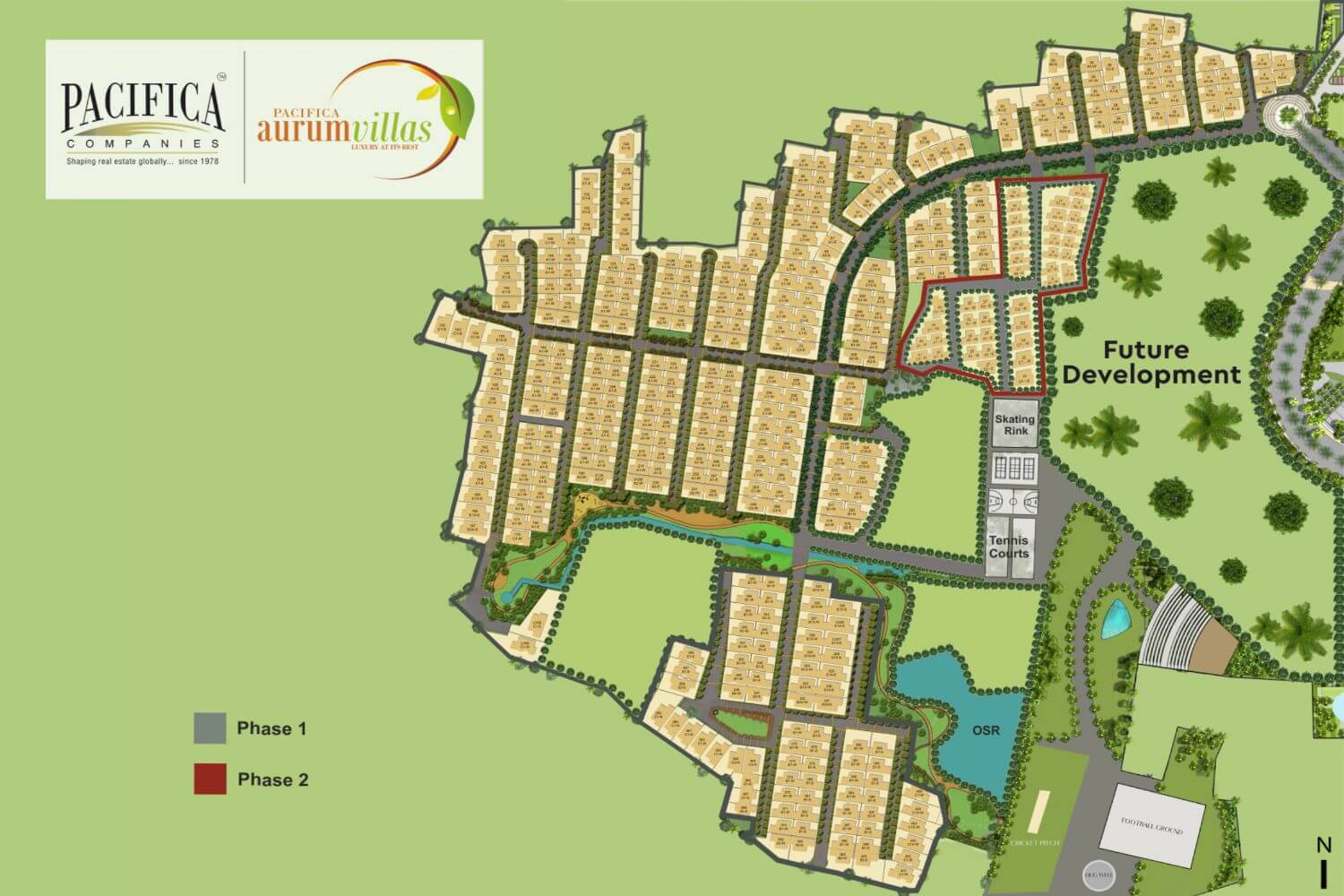 Pacifica Aurum Villas Master Plan